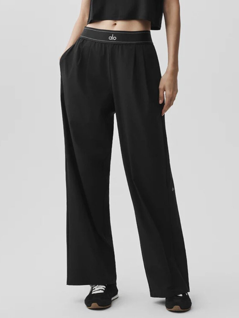 Black ALO Yoga Women's Suit Up Trouser（Regular）🍀😘 NWT - Picture 2 of 9